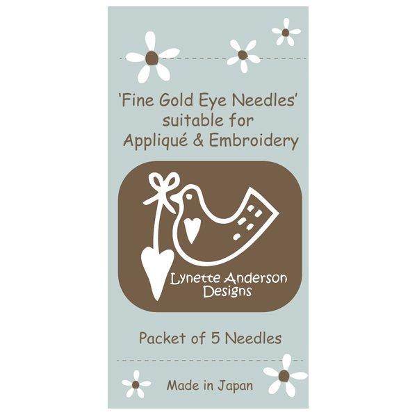 Fine Gold Eye Needles Anderson Designs