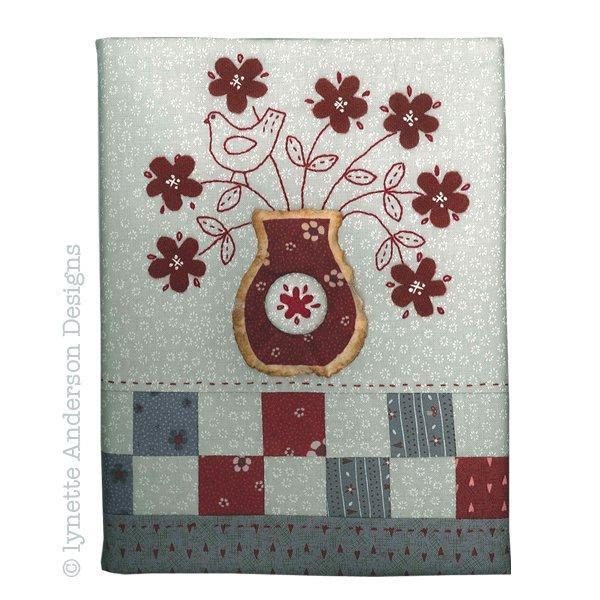 Simply Red Journal - pattern