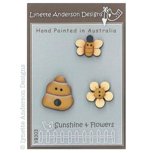 Sunshine and Flowers Button Pack