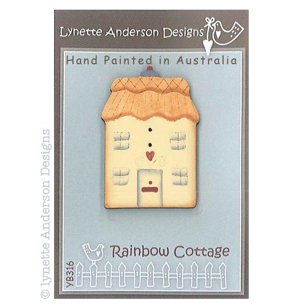 Rainbow Cottage Button