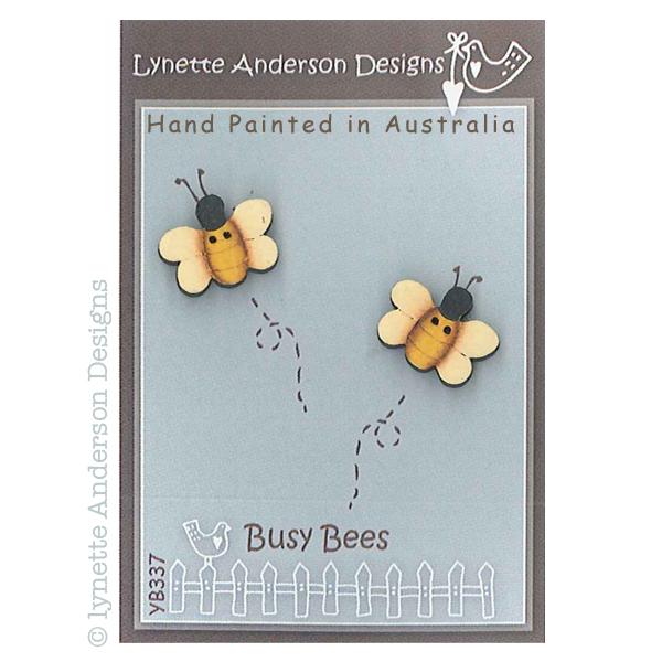 Busy Bees - Button Pack (2pcs)