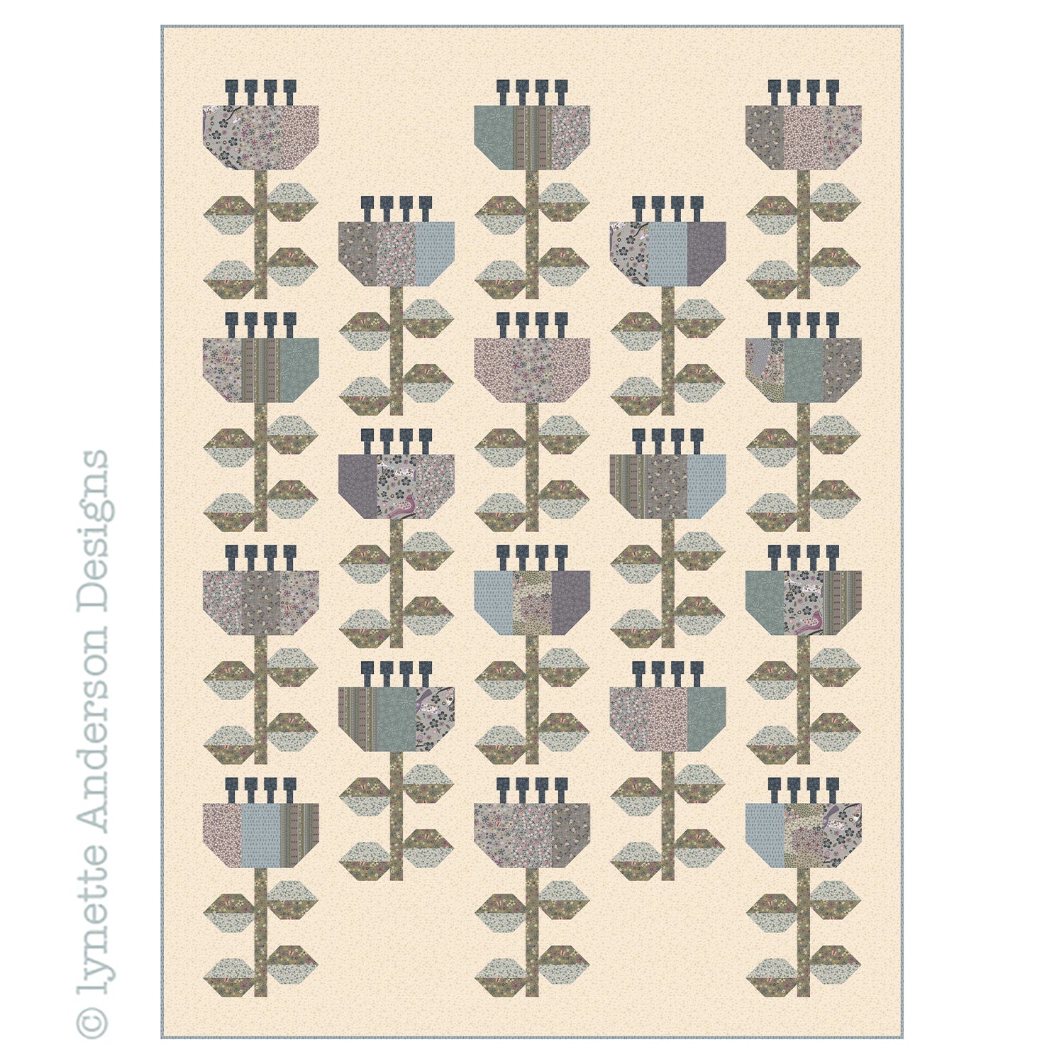 Field of Flowers Quilt pattern Anderson Designs