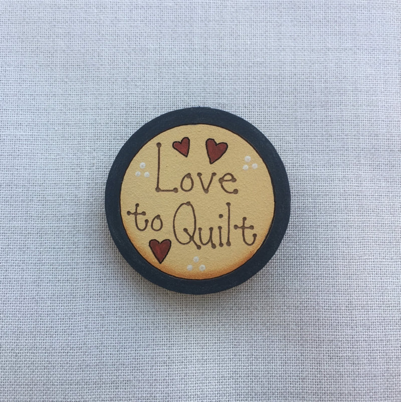 Brooch - Love to Quilt